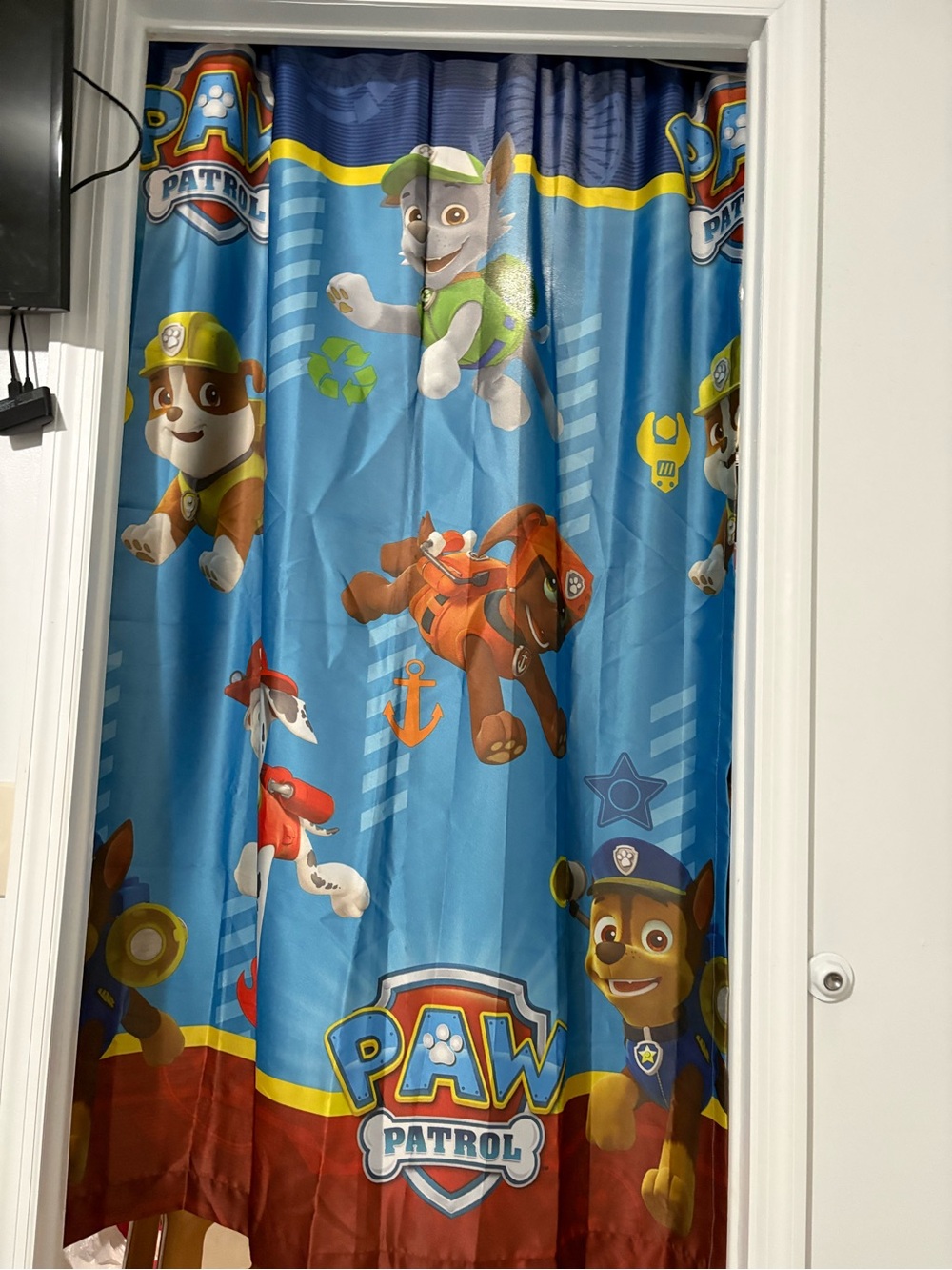 Paw Patrol Blue, Red & Yellow Character Curtain Panel